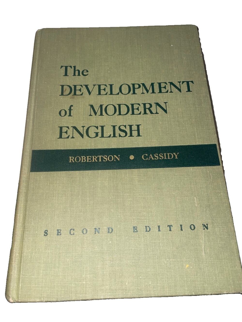 Development of Modern English - 1954 2nd Edition h/c - S Robertson/F Cassidy